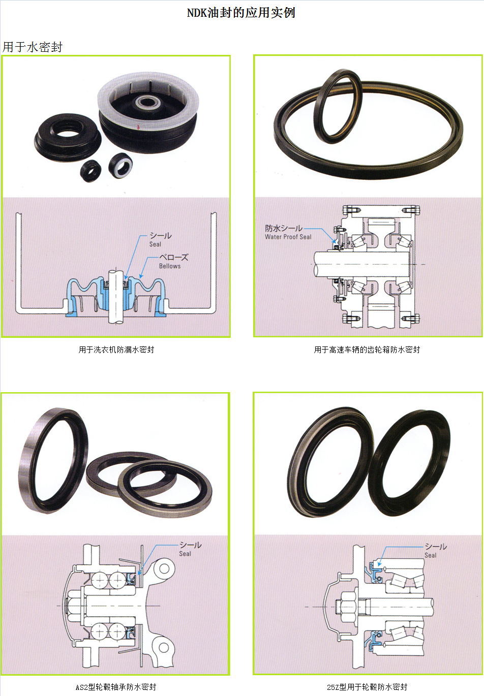 NDK用于水密封